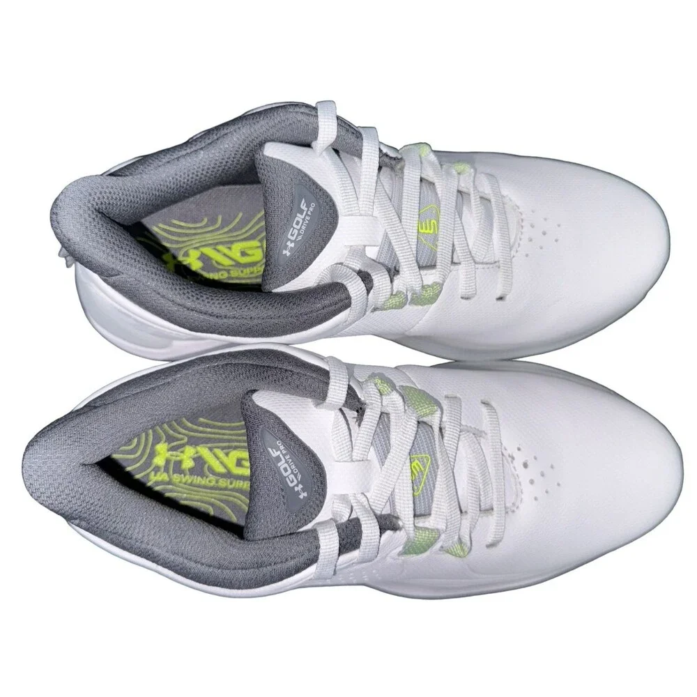 Under Armour Mens Size 4 Golf Shoe UA Drive Pro Storm White 3028725-100 New